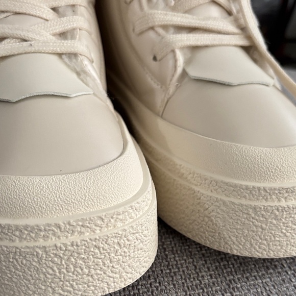 Women's Cream High-Top Sneakers - Picture 7 of 7